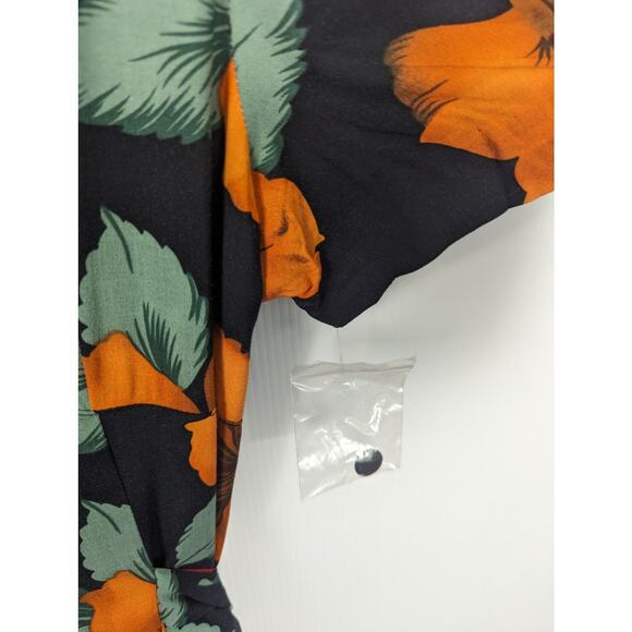 Vintage 90's Styleworks Short Sleeve Maxi Dress Cottage Floral Print Rayon - Picture 9 of 10